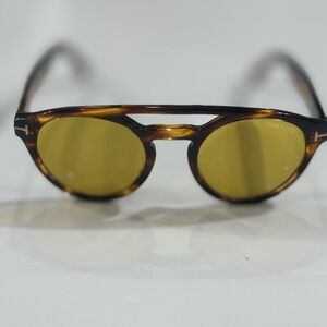 Tom Ford Tortoise Frame Sunglasses with Amber Lenses